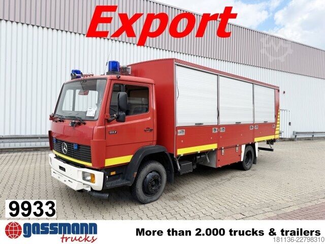 Autocarro con cassone fisso Mercedes-Benz LK 1117 4x2, 2x AHK, Export Gerätewagen,