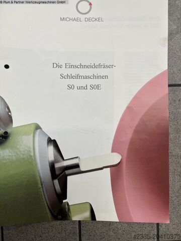 Hrobkovací bruska DECKEL S0