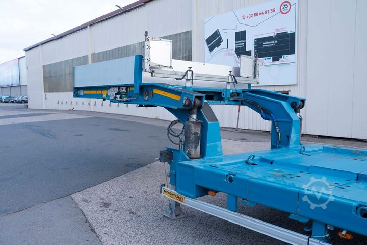 Semirremolque de plataforma baja FAYMONVILLE Multi-Z-8H-W-A-30AT-15.00-17.5-2.99-gk.A-Schien