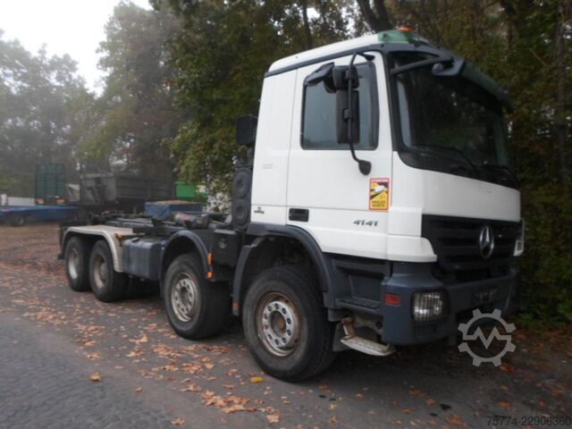 Roll-off tipper truck MERCEDES-BENZ 4141/8x4/ AT Motor 80.000 KM