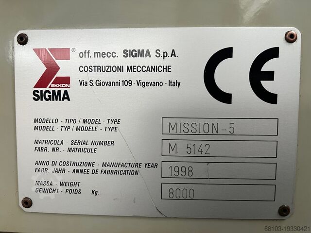 Centro di lavoro verticale SIGMA MISSION 5M