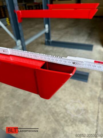 캔틸레버 랙, 긴 물품을 위한 고강도 랙 ca. 4 lfm. Kragarmregal H: 400cm ,Fuß +3 650 kg Belastung pro Arm , Langgutregal