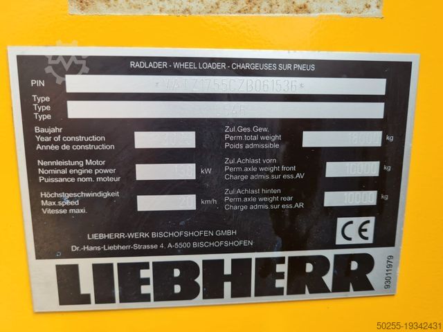 Wiellader LIEBHERR L 546 kein 524 538 542 550 schöne Maschine