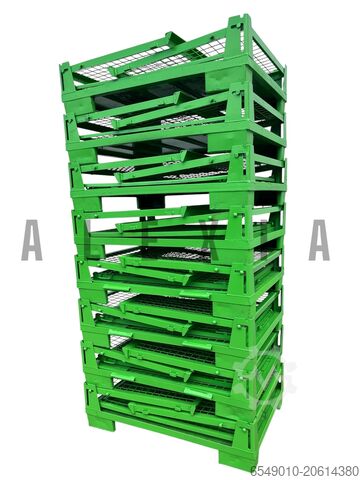 Lamelová paleta Gitterbox Faltbar / Foldable gebraucht/used Renting possible