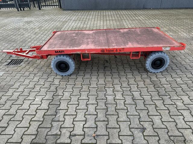 Camion à plate-forme Mafi stack of 2x double-steered and connectable heav...