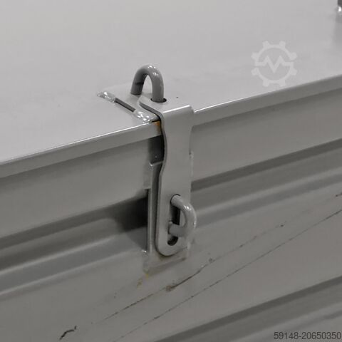 ব্যবহৃত স্টিলের চুরি প্রতিরোধক ঢাকনা সহ স্ট্যাপেল বক্স, দৈর্ঘ্য: ১২০০ মিমি, প্রস্থ: ৮০০ মিমি, উচ্চতা Kruizinga 1021286S-DEK-GB