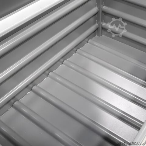 ব্যবহৃত স্টিলের চুরি প্রতিরোধক ঢাকনা সহ স্ট্যাপেল বক্স, দৈর্ঘ্য: ১২০০ মিমি, প্রস্থ: ৮০০ মিমি, উচ্চতা Kruizinga 1021286S-DEK-GB