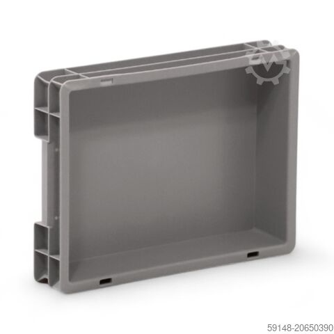 Gebrauchte Eurobehälter alle Wände geschlossen, L: 400, B: 300, H: 75 (mm). 6ltr, L: 400, Kruizinga 98-577GB-PAL
