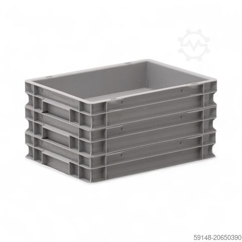 Gebrauchte Eurobehälter alle Wände geschlossen, L: 400, B: 300, H: 75 (mm). 6ltr, L: 400, Kruizinga 98-577GB-PAL