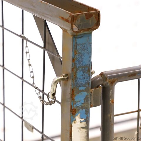 מיכל רשת משומש, ניתן לערימה ולקיפול, 4 דפנות, אורך: 2100, רוחב: 1200, גובה: 980 (מ"מ). Kruizinga 98-7589GB