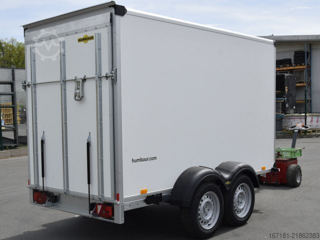 Prikolica sa sandukom HUMBAUR Koffer HK 253015-18P mit Überfahrwand