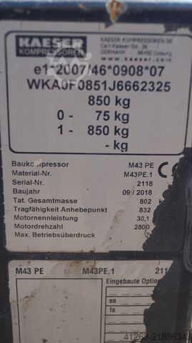 कंप्रेसर Kaeser M 43 PE
