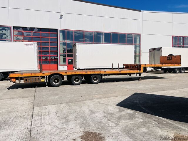 נגרר סמי נמוך Möslein STO 3 Schwebheim  3 Achs Satteltieflader Plato 45 t GGfür Fertigteile, Baumaschinen oder Container