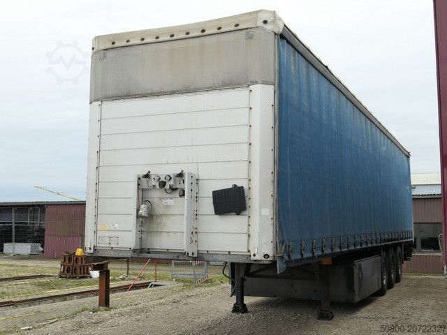 Open semitrailer with tarp SCHMITZ CARGOBULL SCS 24 - 13.62 EB, Edscha, LBW, Palettenkasten