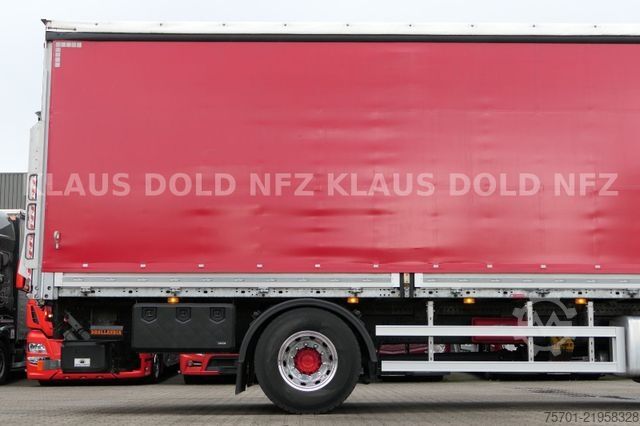 Flatbed truck with tarp IVECO 190S46 S-Way Pritsche Plane Retarder LBW Euro 6