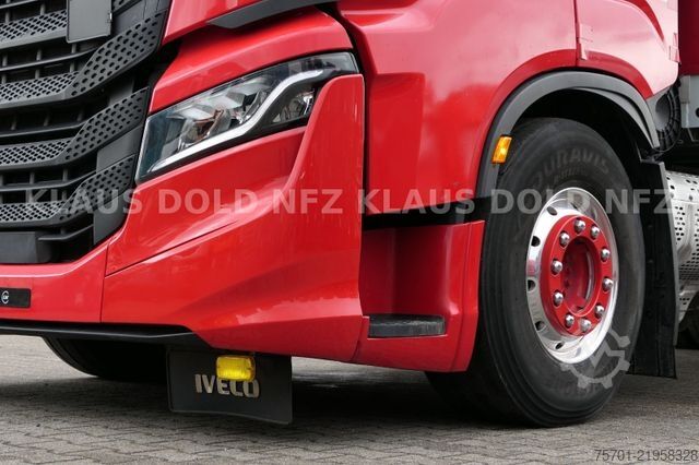 Flatbed truck with tarp IVECO 190S46 S-Way Pritsche Plane Retarder LBW Euro 6