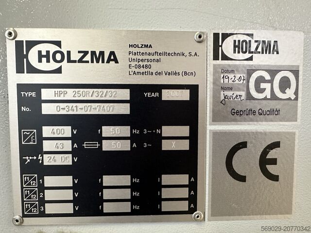  HOLZMA HOLZMA HPP 250/32/32