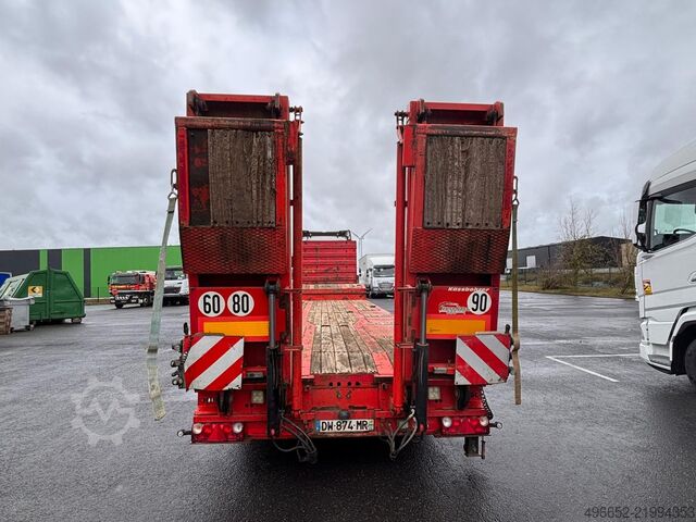 Semirremolque de plataforma baja Kässbohrer porte engins