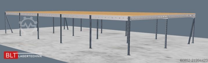 Storage platform 10x20m Lagerbühne , Belastung : 500kg/qm Unterkante: 2,5m ,ca. 200qm Systembühne