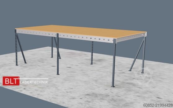 Storage platform 5x10m Lagerbühne , Belastung : 500kg/qm Unterkante: 3m ,ca. 50qm , Systembühne