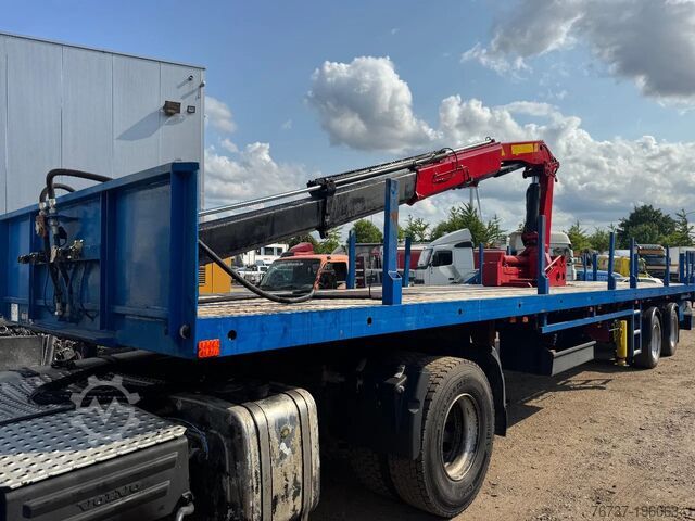 Plattformtrailer Renders **CRANE PALFINGER PK4500A-STEERING AXXLE**