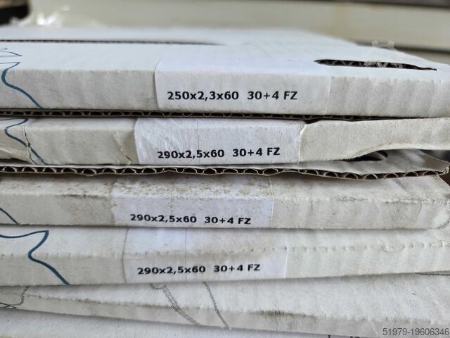 Juego de sierras para sierras multiláminas PILANA 290x2,5/ 60 u. 250x2,3/ 60