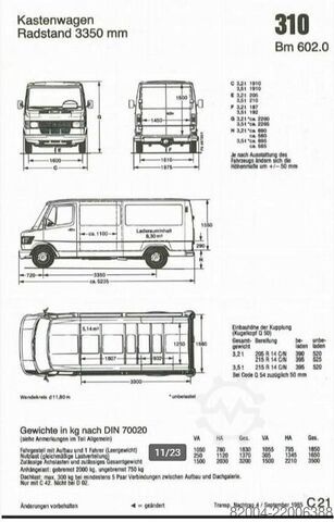 Bezorgbusje Mercedes-Benz 310 KA | BENZINE | IDEAAL ALS CAMPER | ALS NIEU...