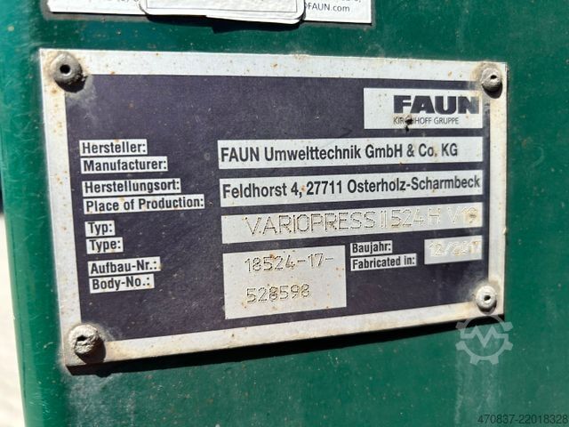 কচুর গাড়ি MAN TGS 26.320 / Faun Variopress 524