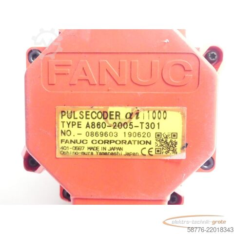 Unidad de control Fanuc A06B-0218-B001 Servo Motor SN C197F19B6 + Pulsecoder A860-2005-T301