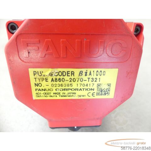 Unidad de control Fanuc A06B-2063-B003 AC Servo Motor SN: C175F0F3C mit A860-2070-T321 Pulsecoder