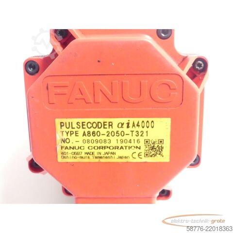 Unidad de control Fanuc A06B-2218-B000 Servo Motor SN C195F1471 + Pulsecoder A860-2050-T321