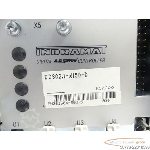 Componente Indramat DDS02.1-W150-D SN: 263504-50379 generalüberh. mit 12 Mon. Gewährl.