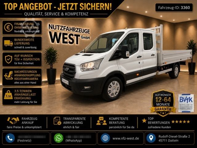 Pick-up skåpbil FORD Transit DoKa Maxi Pritsche=4.200mm*L5*Garantie