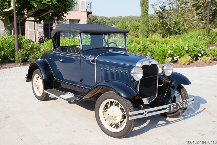 Chứng nhận của Voiture de Collection avec FORD FORD 1930 Model A Roadster de-luxe