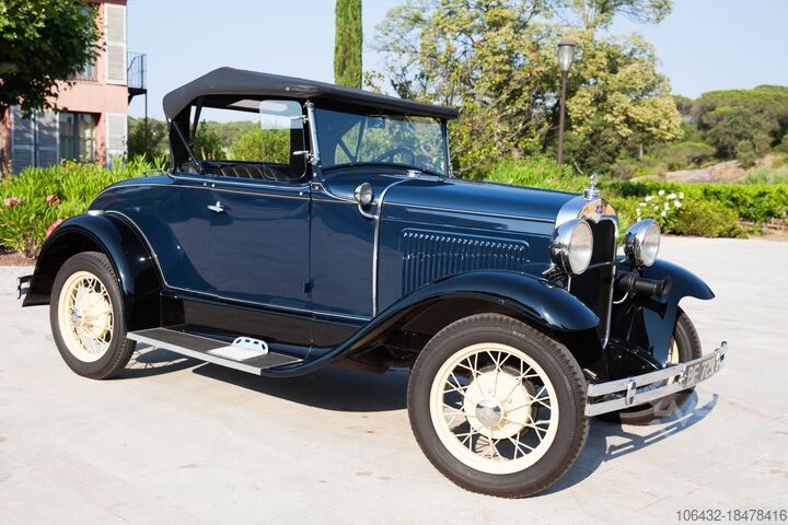 Chứng nhận của Voiture de Collection avec FORD FORD 1930 Model A Roadster de-luxe