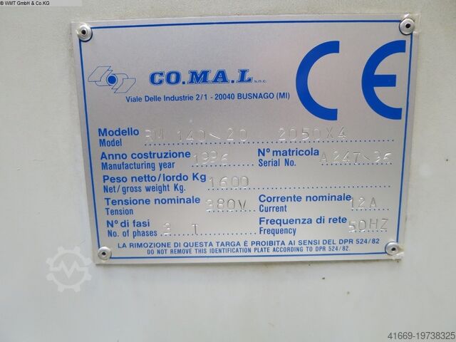 Mesin bending lembaran logam - 3 rol .L RM 140/20