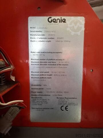 Piattaforma di lavoro telescopica articolata Genie Z-30/20N RJ