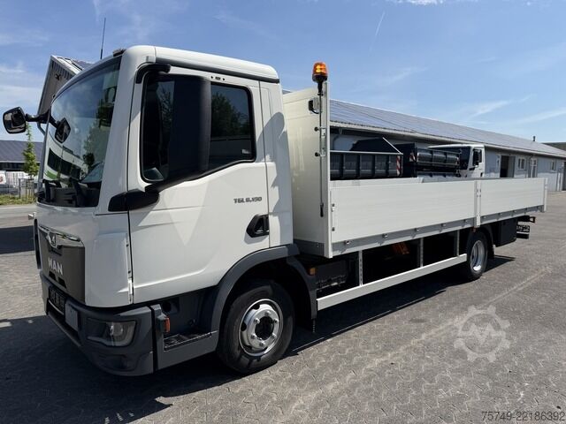 Pick-up skåpbil man TGL 8.190 BL Alu Pritsche 6.10m! AHK Maul + 3.5T