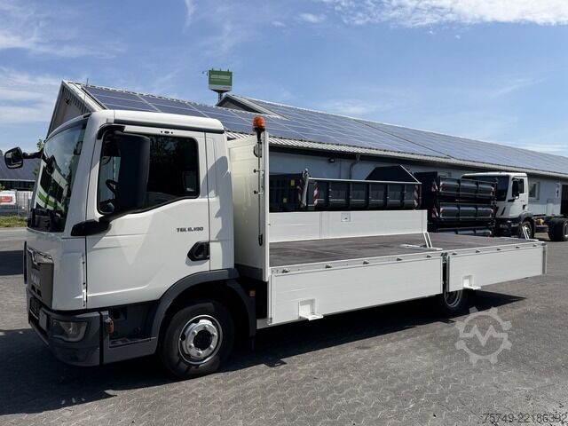 Pick-up skåpbil man TGL 8.190 BL Alu Pritsche 6.10m! AHK Maul + 3.5T