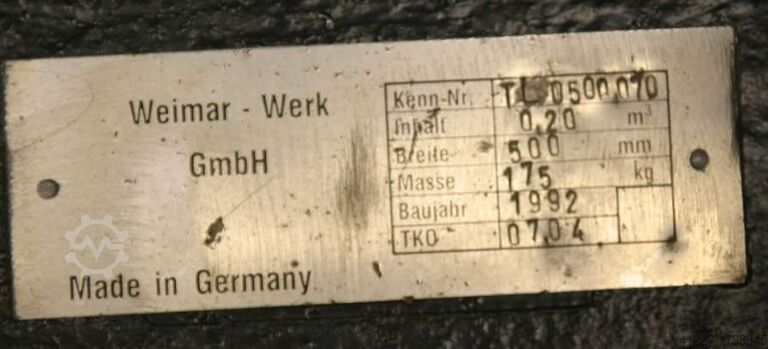 Excavator bucket Weimar Breite 50 cm