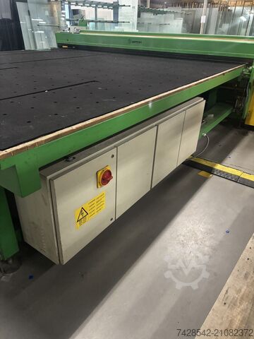 Glass cutting table and feed table Bottero 734 AVL