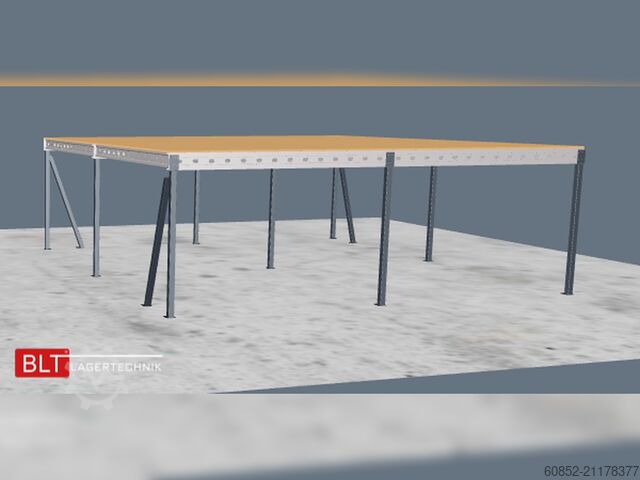 Lagerbühne 10x10m Lagerbühne , Belastung : 500kg/qm Unterkante: 3m ,ca. 100qm , Systembühne