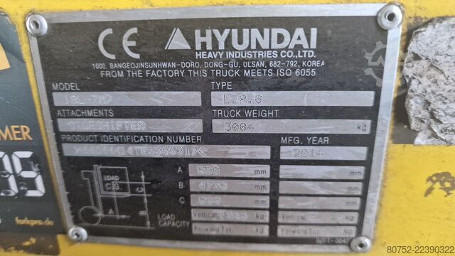 Targonca Hyundai 18L-7M Gasstapler