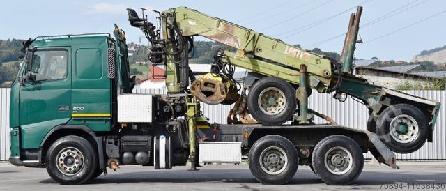 Holztransporter LKW VOLVO FH 500 * LOGLIFT F251 S80A + Anhänger /6x4