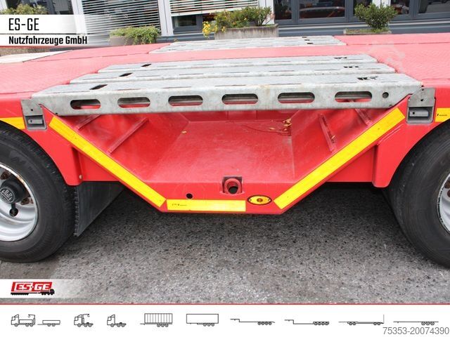 Dieplader oplegger FAYMONVILLE MAX Trailer MAX100 Semi-Tieflader Radmulden