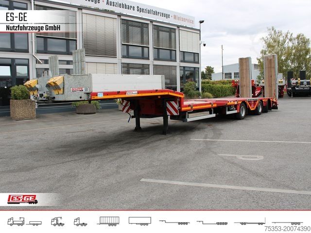 Reboque de plataforma rebaixada FAYMONVILLE MAX Trailer MAX100 Semi-Tieflader Radmulden