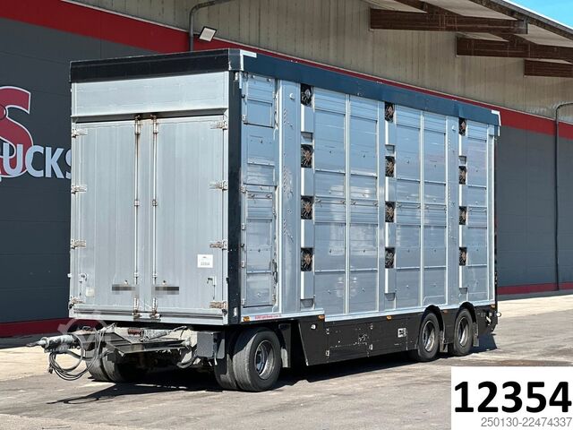 Trailer angkut kuda Finkl FINKL VTA24 3.Stock KombiLiner Liftachse Hubdach