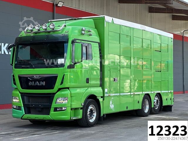 Truk pengangkut ternak MAN TGX 26.440 6x2 3.Stock Cuppers, Lenk-/Lift