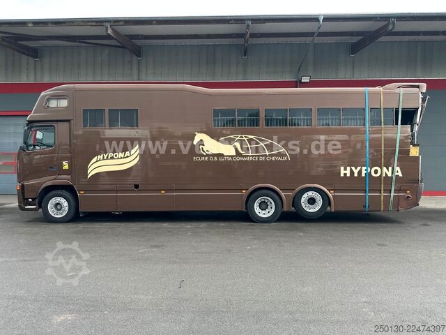 Camion pentru transport bovine VOLVO FH 400 6x2 LL ROLOEFSEN Aufbau *verunfallt*