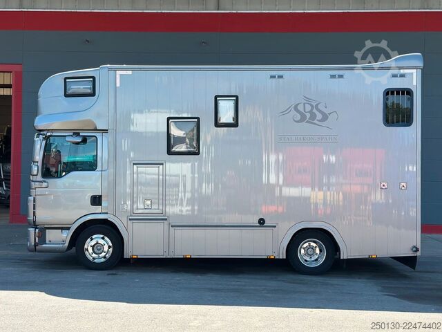 Transportor de animale MAN TGL 8.180 4x2 BL EEV ANEMONE für 3  Sportpferde